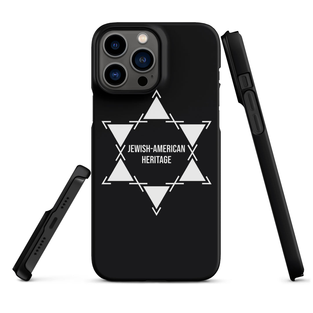 Jewish American Heritage Jewish pride snap case for iphone® in Matte - back view