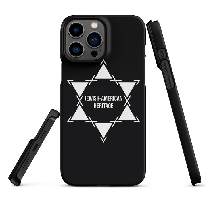 Jewish American Heritage Jewish pride snap case for iphone® in Matte - back view