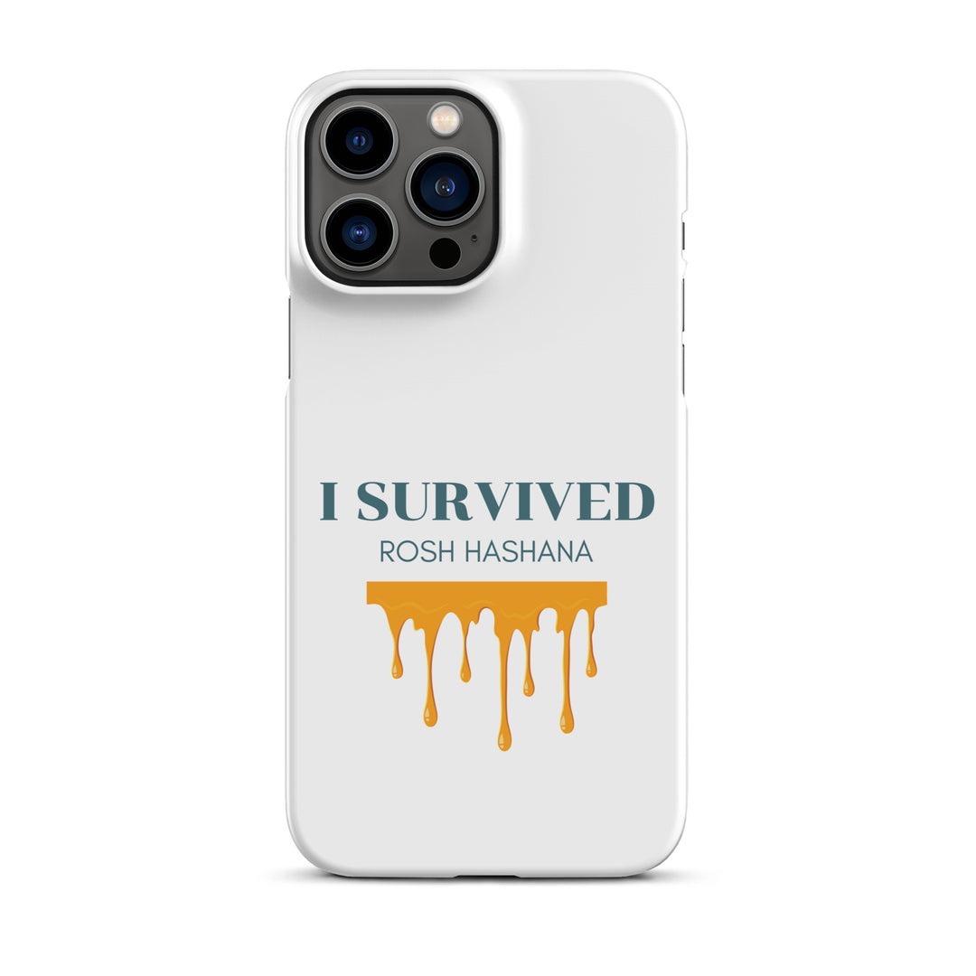 I Survived Rosh HaShana Jewish pride snap case for iphone® in Matte - side view
