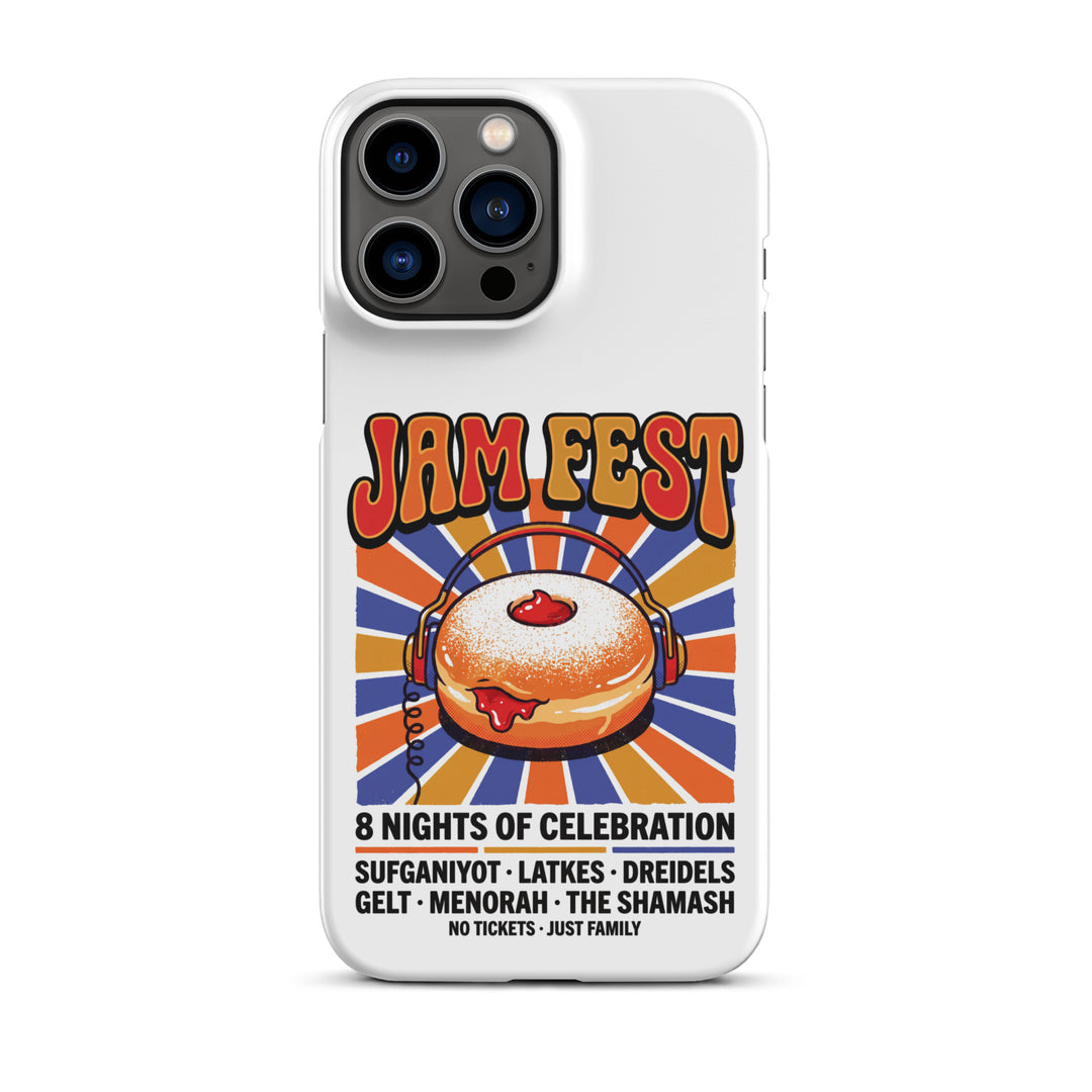 Jam Fest 8 Nights Jewish pride snap phone case for iPhone 13 Pro Max, matte finish - front view