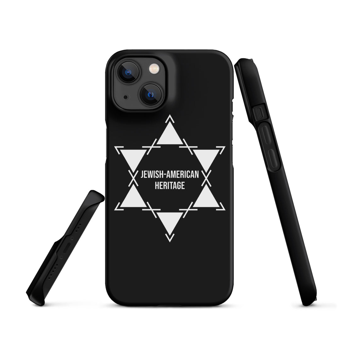 Jewish American Heritage Jewish pride snap case for iphone® in Matte - close-up