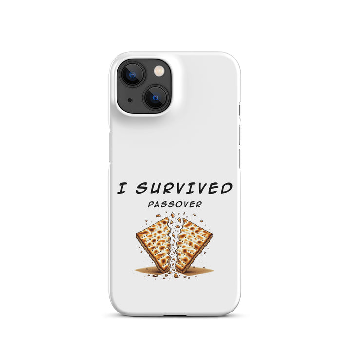 Passover Jewish pride snap phone case for iPhone 14, matte finish - front view