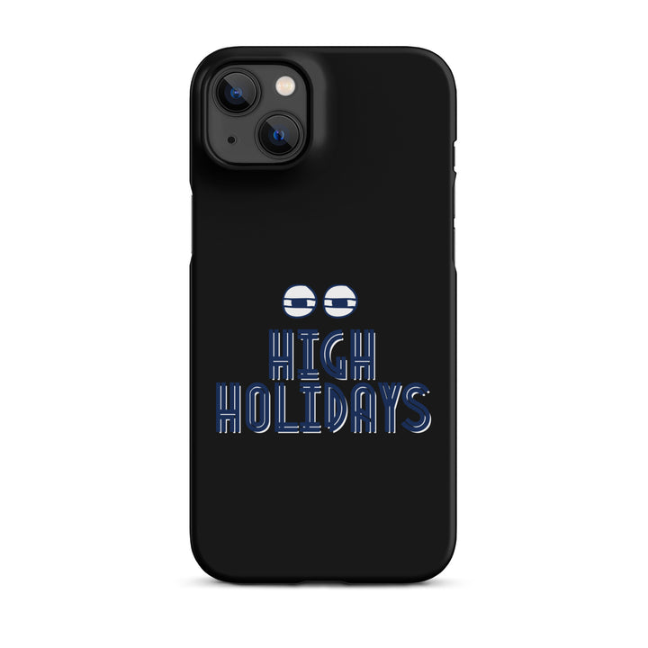 High Holidays Jewish pride snap phone case for iPhone 14 Plus, matte finish - front view