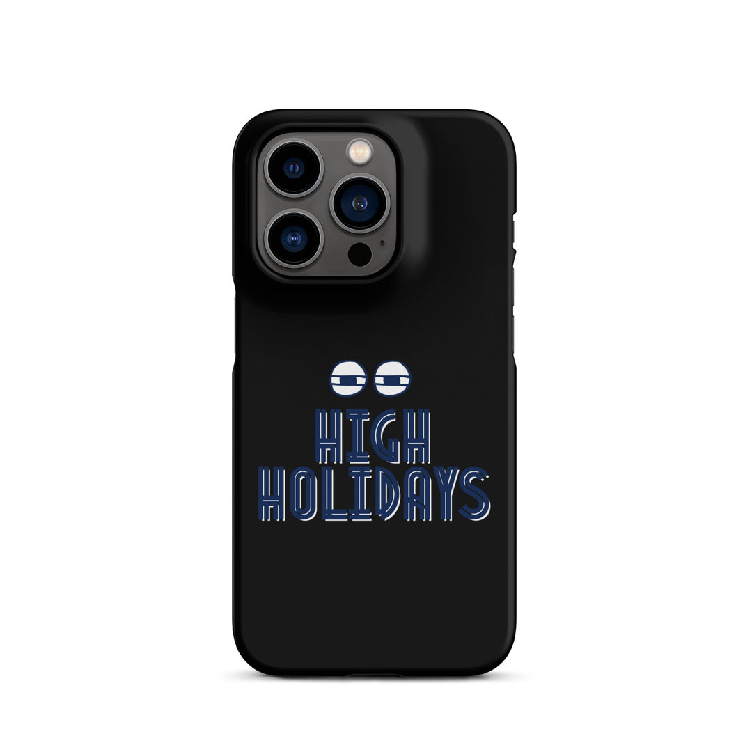 High Holidays Jewish pride snap phone case for iPhone 14 Pro, matte finish - front view