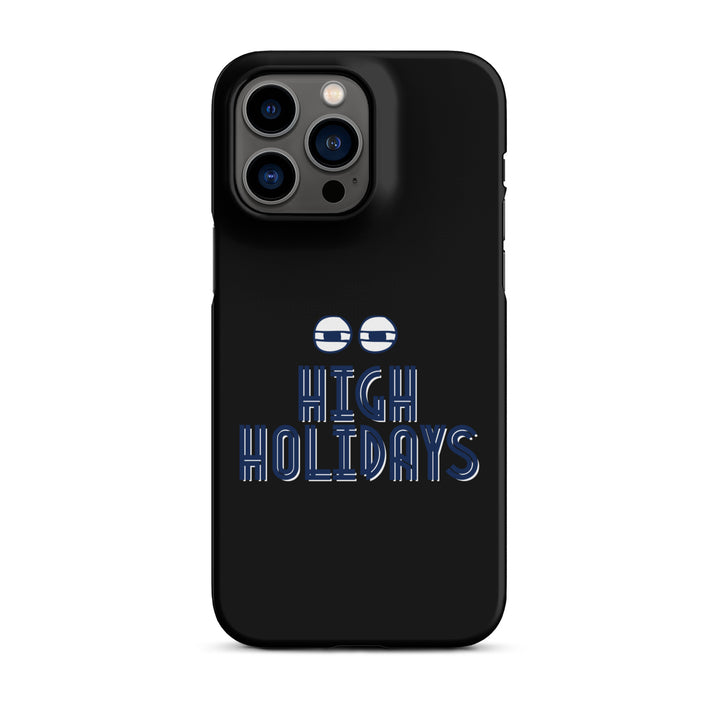 High Holidays Jewish pride snap phone case for iPhone 14 Pro Max, matte finish - front view