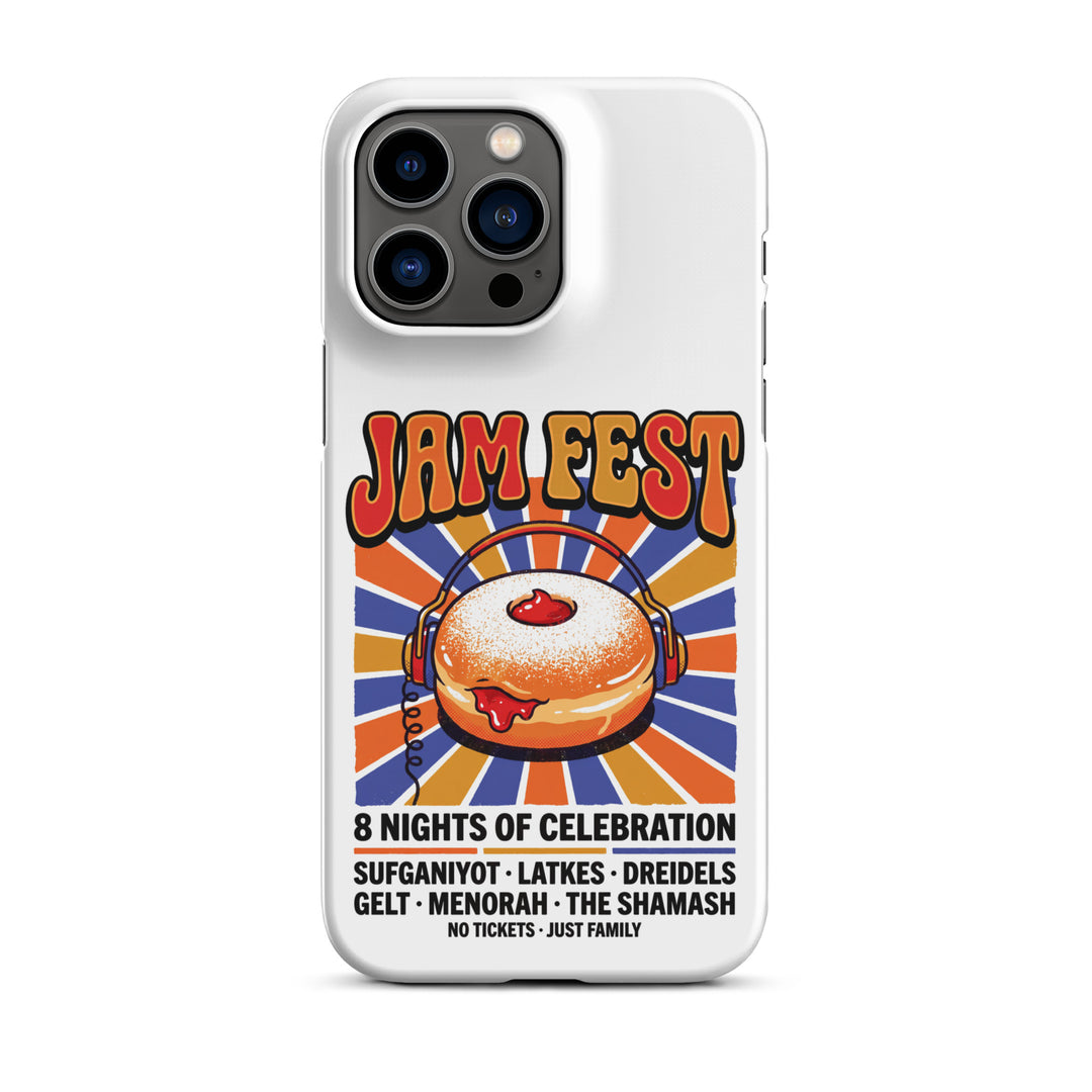 Jam Fest 8 Nights Jewish pride snap phone case for iPhone 14 Pro Max, matte finish - front view