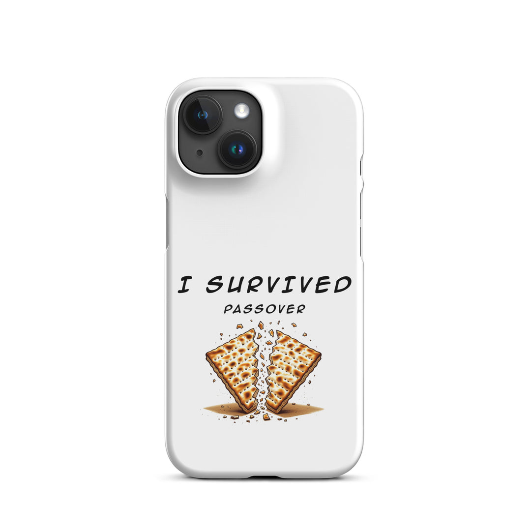 Passover Jewish pride snap phone case for iPhone 15, matte finish - front view