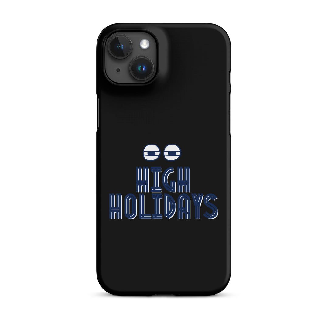 High Holidays Jewish pride snap phone case for iPhone 15 Plus, matte finish - front view