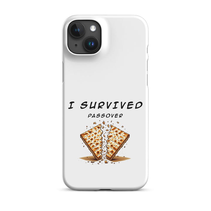 Passover Jewish pride snap phone case for iPhone 15 Plus, matte finish - front view