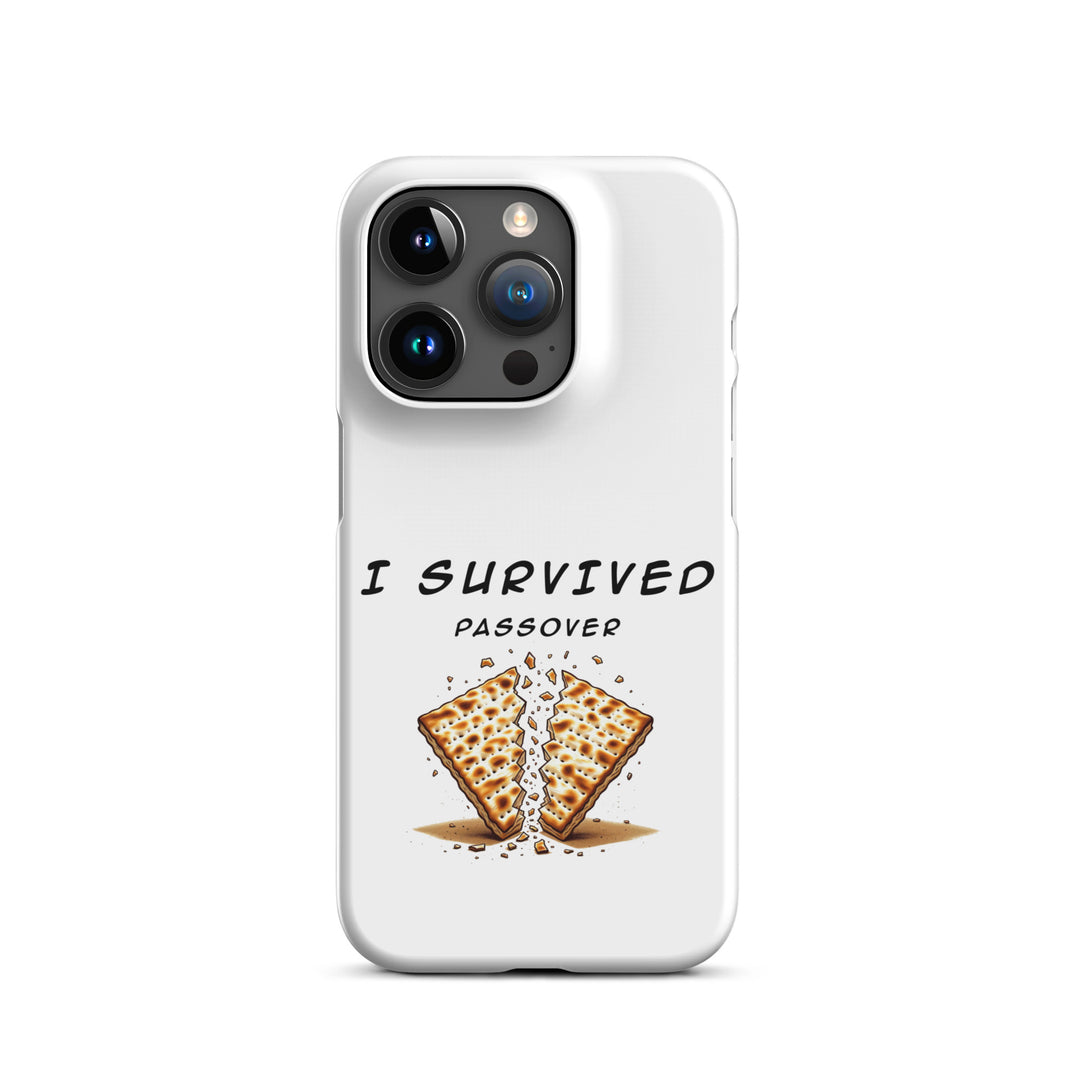 Passover Jewish pride snap phone case for iPhone 15 Pro, matte finish - front view