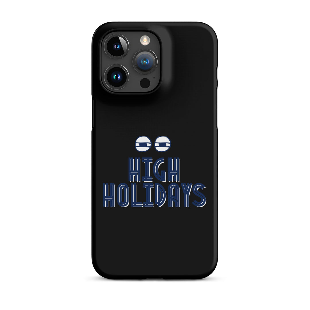High Holidays Jewish pride snap phone case for iPhone 15 Pro Max, matte finish - front view