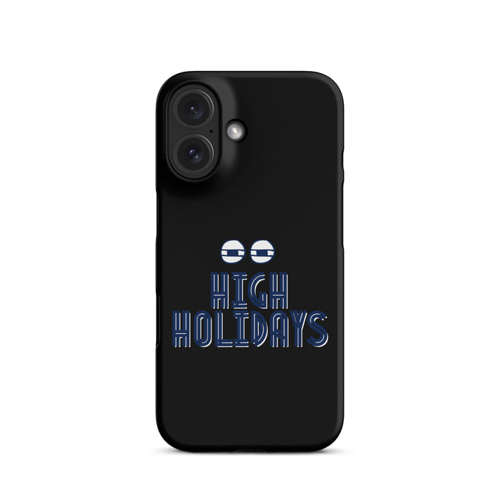 High Holidays Jewish pride snap phone case for iPhone 16, matte finish - front view
