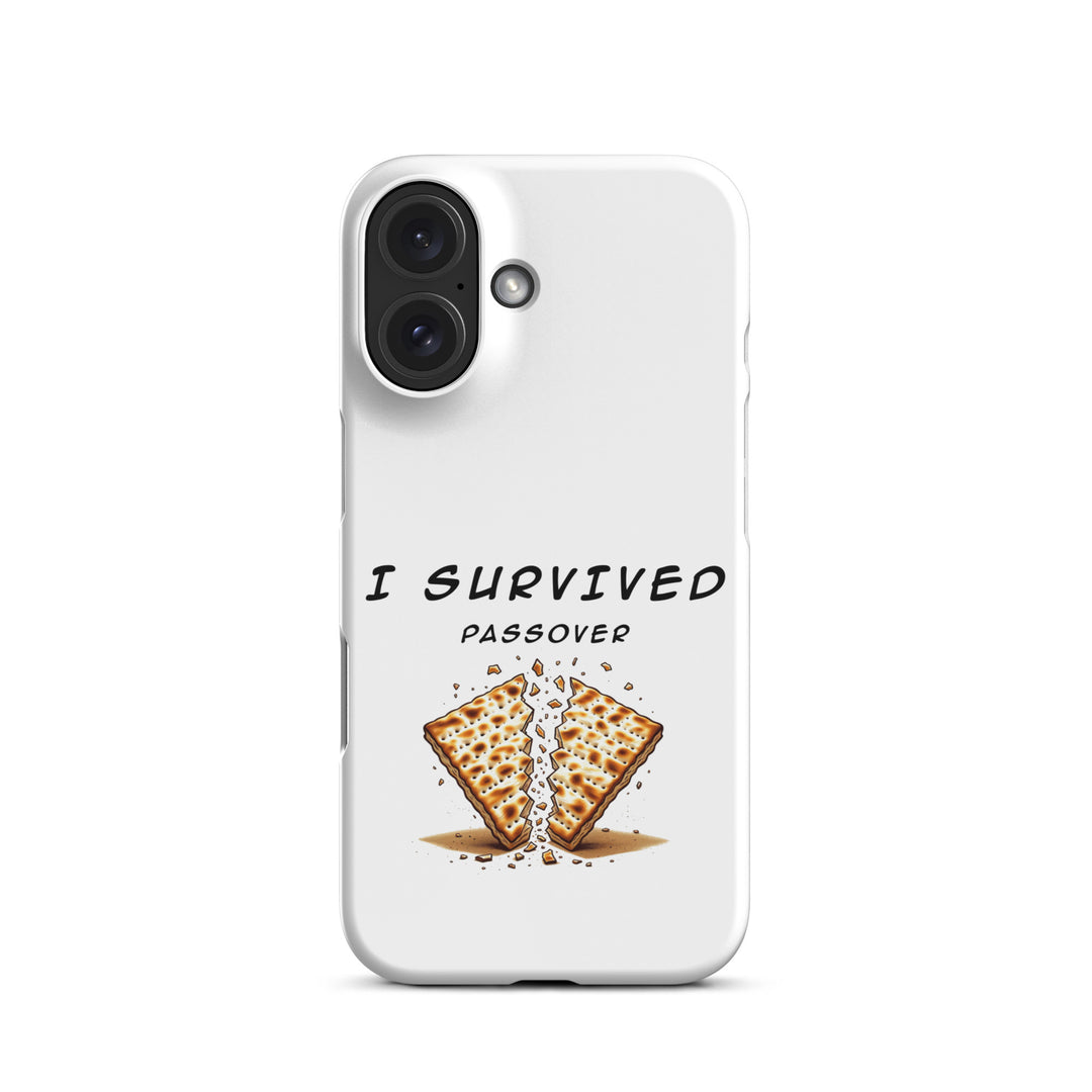 Passover Jewish pride snap phone case for iPhone 16, matte finish - front view