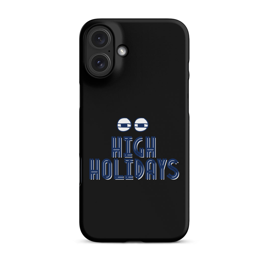 High Holidays Jewish pride snap phone case for iPhone 16 Plus, matte finish - front view