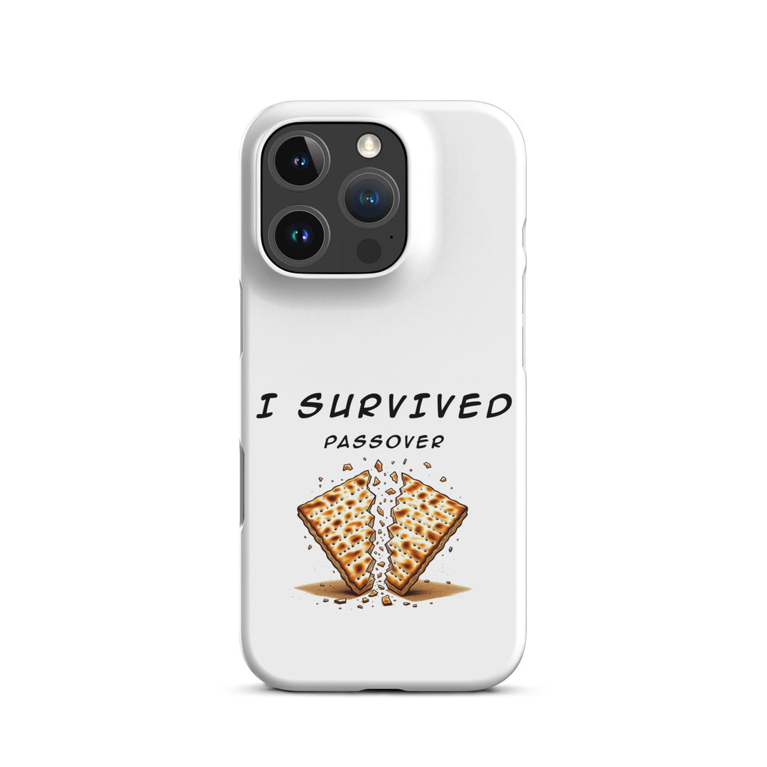 Passover Jewish pride snap phone case for iPhone 16 Pro, matte finish - front view
