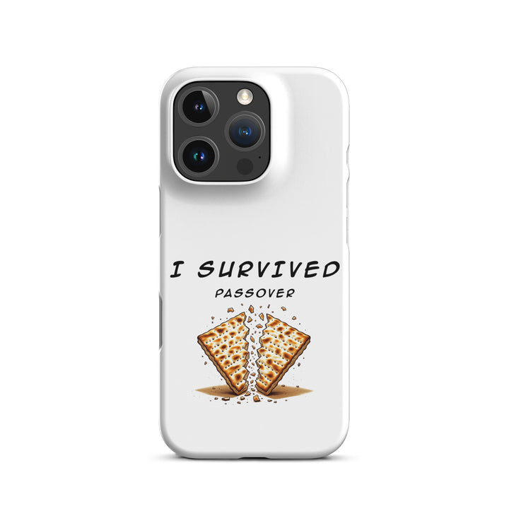 Passover Jewish pride snap phone case for iPhone 16 Pro, matte finish - front view