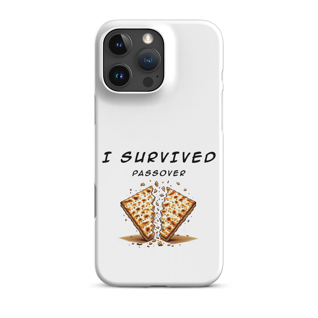 Passover Jewish pride snap phone case for iPhone 16 Pro Max, matte finish - front view