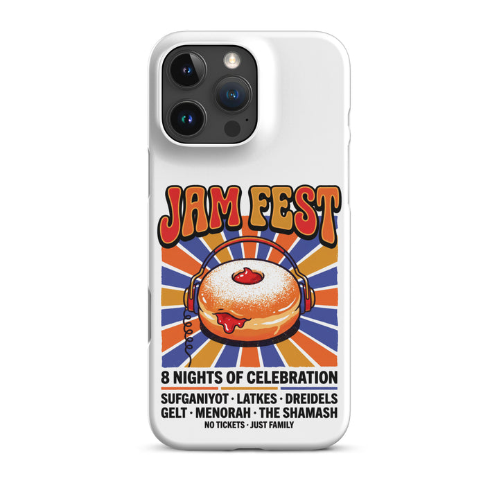 Jam Fest 8 Nights Jewish pride snap phone case for iPhone 16 Pro Max, matte finish - front view