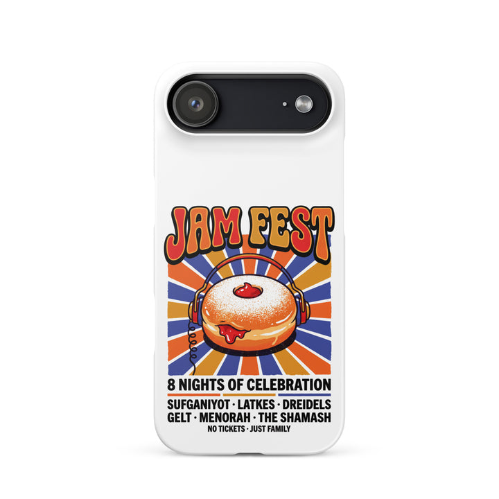 Jam Fest 8 Nights Jewish pride snap phone case for iPhone 17 Air, matte finish - front view
