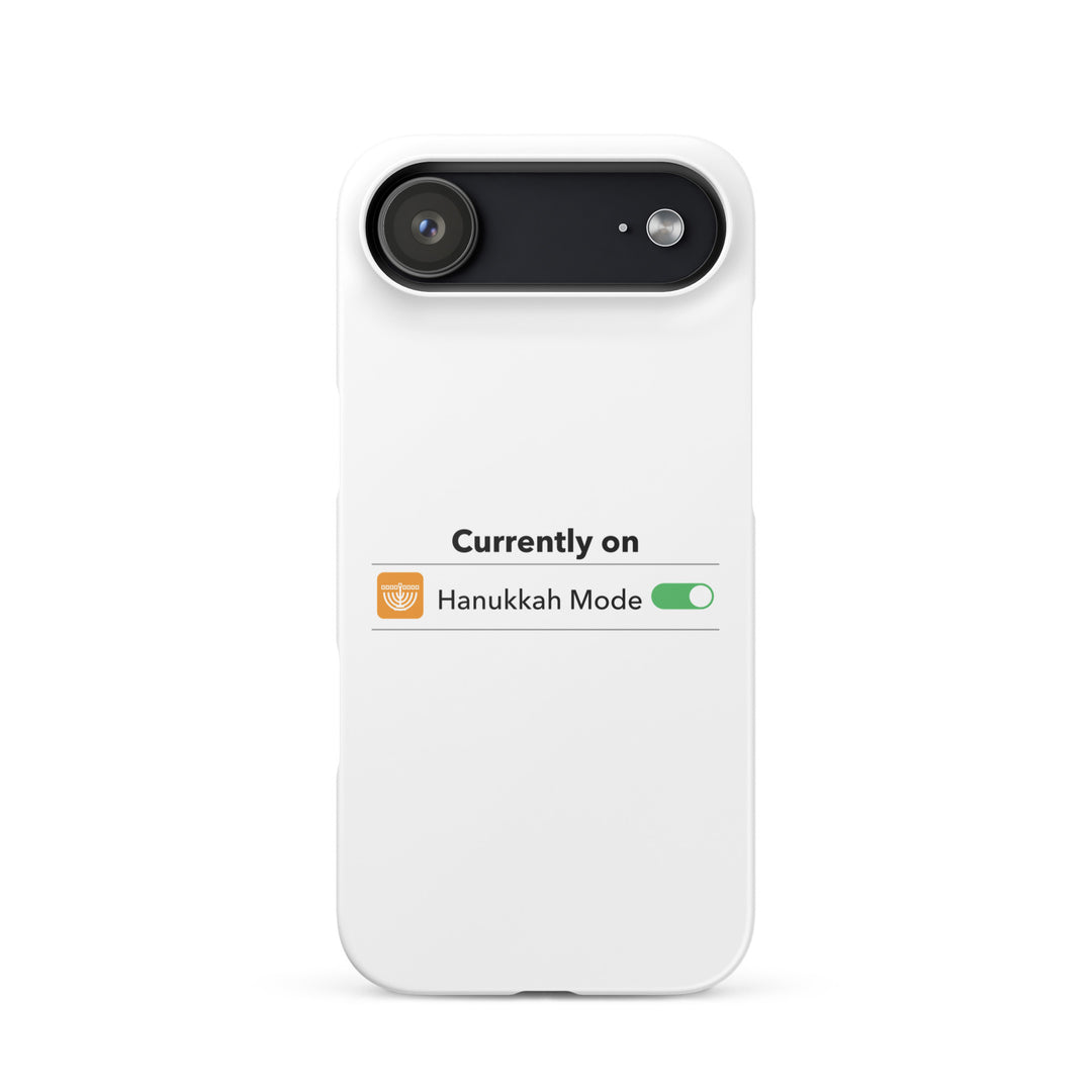 Hanukkah Mode Jewish pride snap phone case for iPhone 17 Air, matte finish - front view