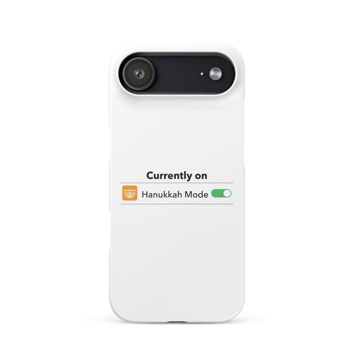 Hanukkah Mode Jewish pride snap phone case for iPhone 17 Air, matte finish - front view