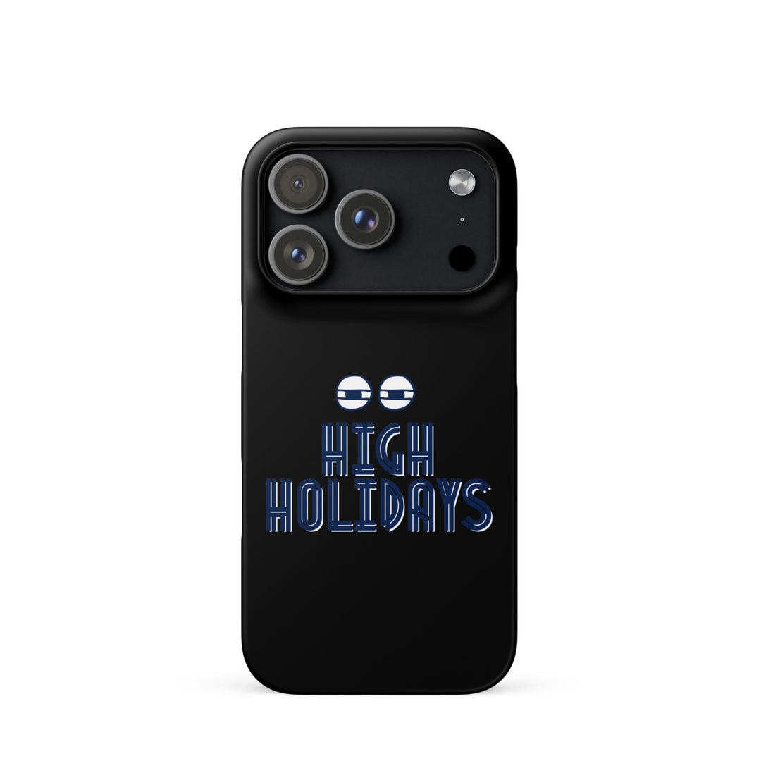 High Holidays Jewish pride snap phone case for iPhone 17 Pro, matte finish - front view