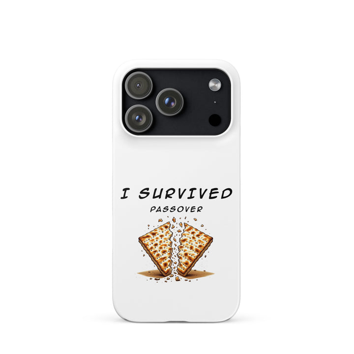 Passover Jewish pride snap phone case for iPhone 17 Pro, matte finish - front view