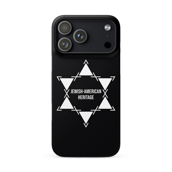 Jewish American Heritage Jewish pride snap case for iphone® in Matte - front view