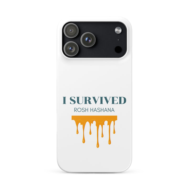 I Survived Rosh HaShana Jewish pride snap case for iphone® in Matte - front view