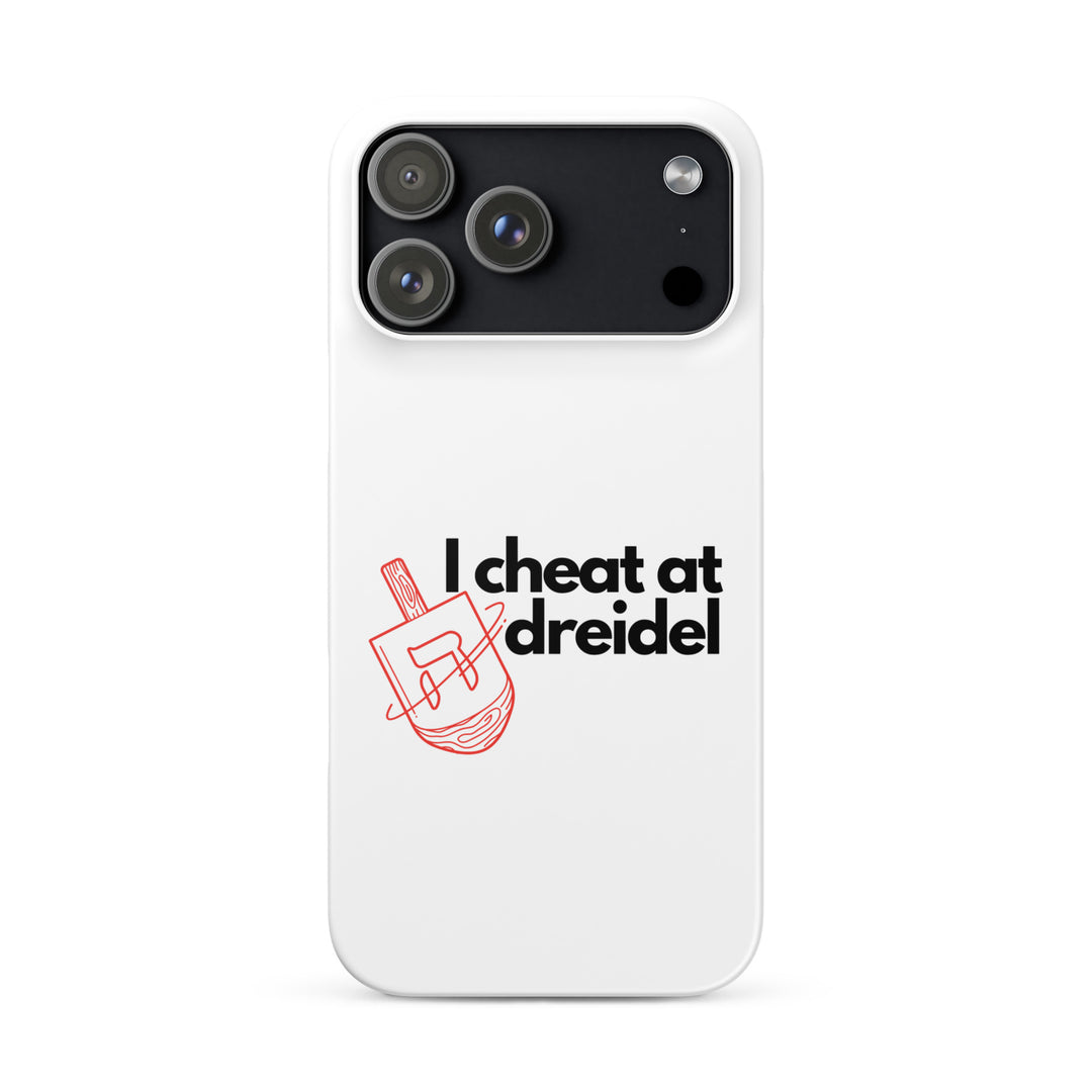 I Cheat At Dreidel Jewish pride snap case for iphone® in Matte - front view