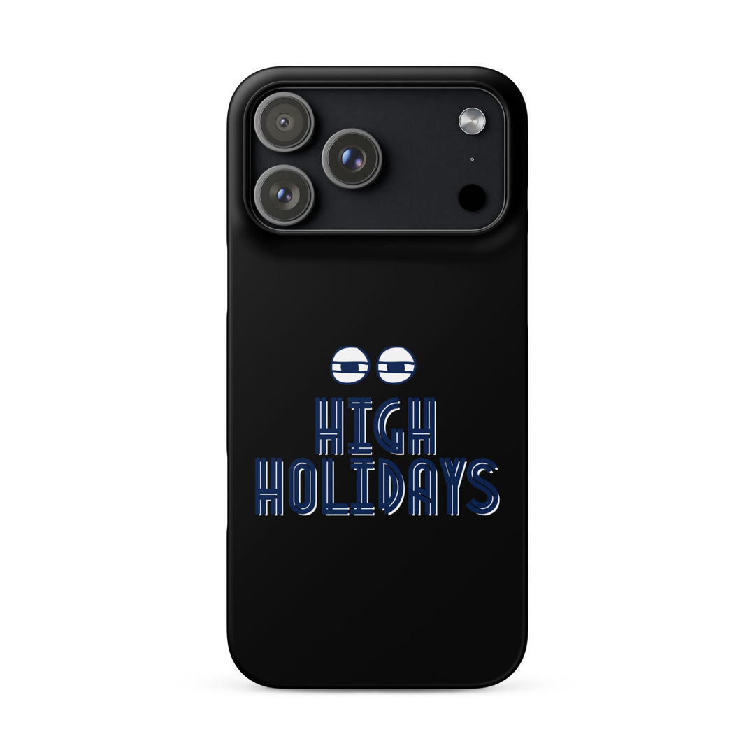 High Holidays Jewish pride snap phone case for iPhone 17 Pro Max, matte finish - front view