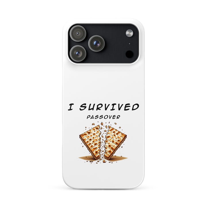 Passover Jewish pride snap phone case for iPhone 17 Pro Max, matte finish - front view