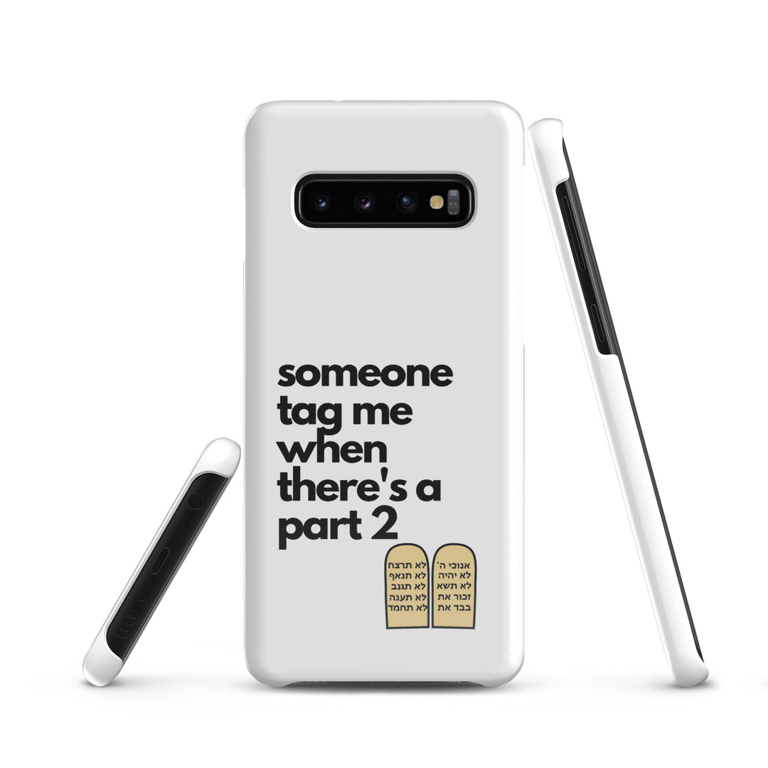 Someone Tag Me Jewish pride snap case for samsung® in Glossy - back view