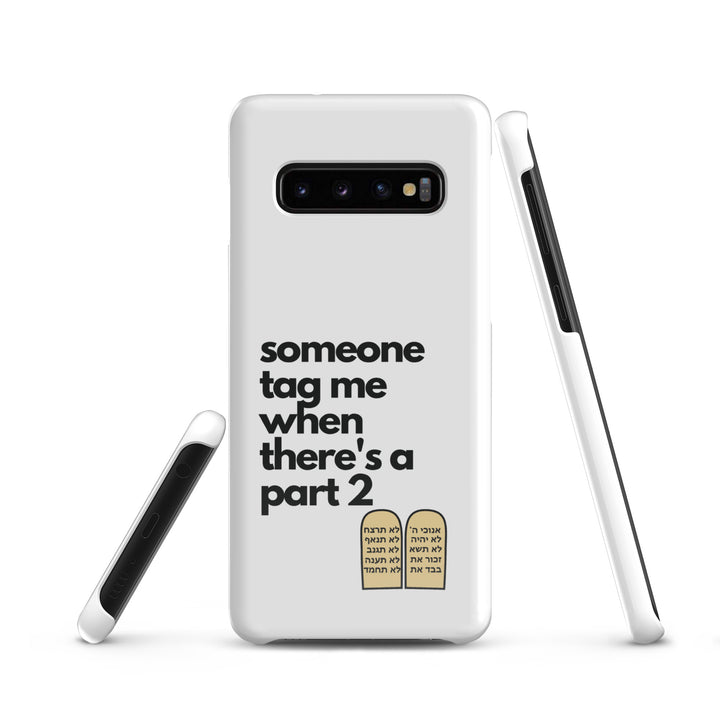 Someone Tag Me Jewish pride snap case for samsung® in Glossy - back view