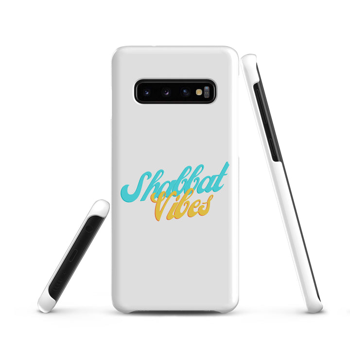 Shabbat Vibes Jewish pride snap phone case for Samsung Galaxy S10, glossy finish - front view