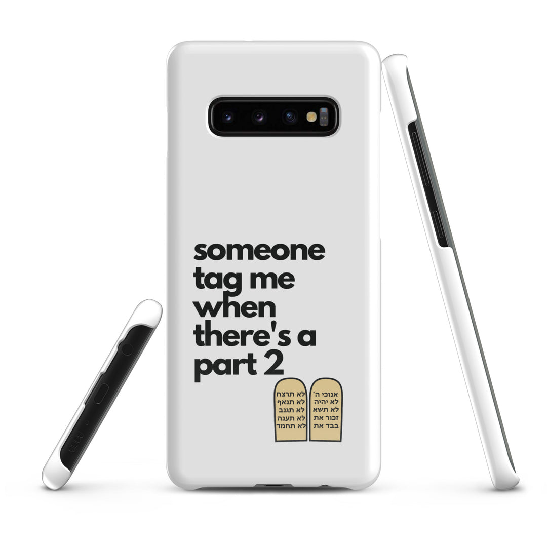 Someone Tag Me Jewish pride snap case for samsung® in Glossy - lifestyle shot