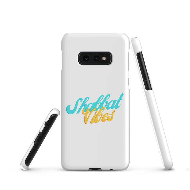 Shabbat Vibes Jewish pride snap phone case for Samsung Galaxy S10E, glossy finish - front view