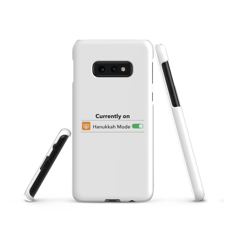 Hanukkah Mode Jewish pride snap phone case for Samsung Galaxy S10E, glossy finish - front view