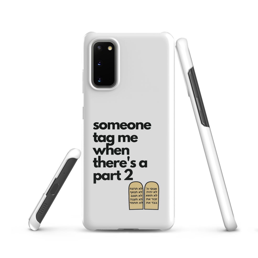 Someone Tag Me Jewish pride snap case for samsung® in Glossy - folded view
