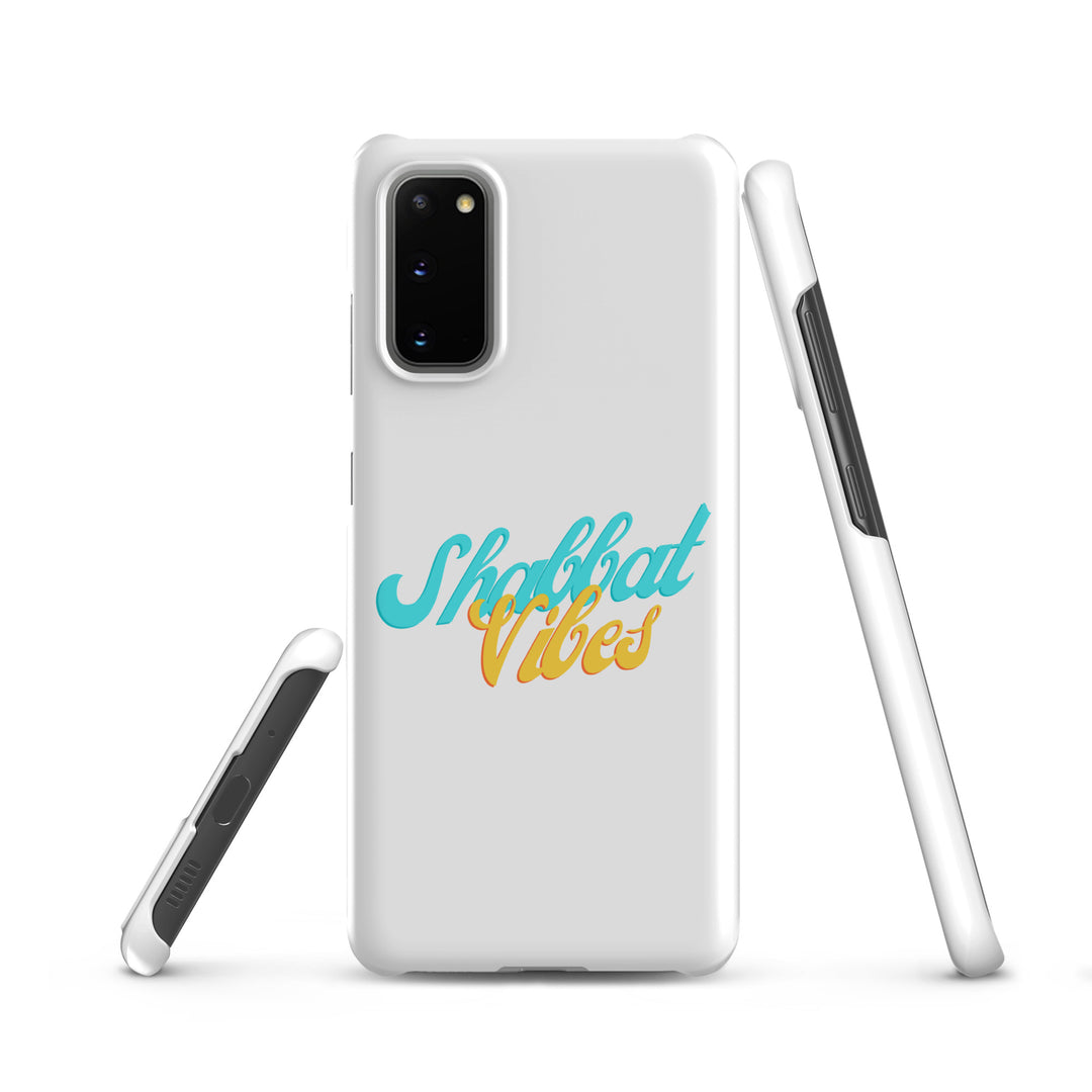 Shabbat Vibes Jewish pride snap phone case for Samsung Galaxy S20, glossy finish - front view