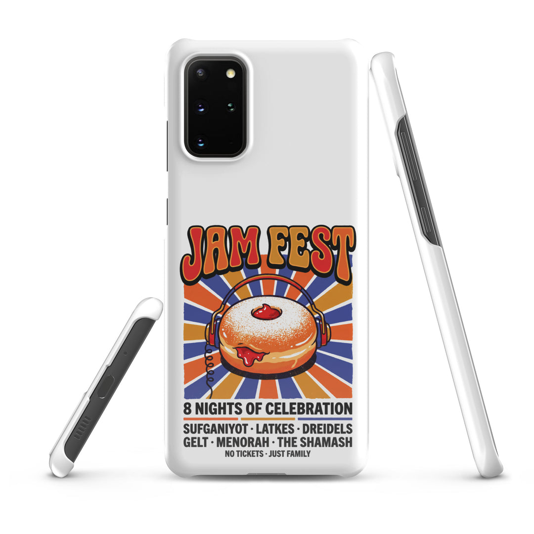 Jam Fest 8 Nights Jewish pride snap phone case for Samsung Galaxy S20 Plus, glossy finish - front view