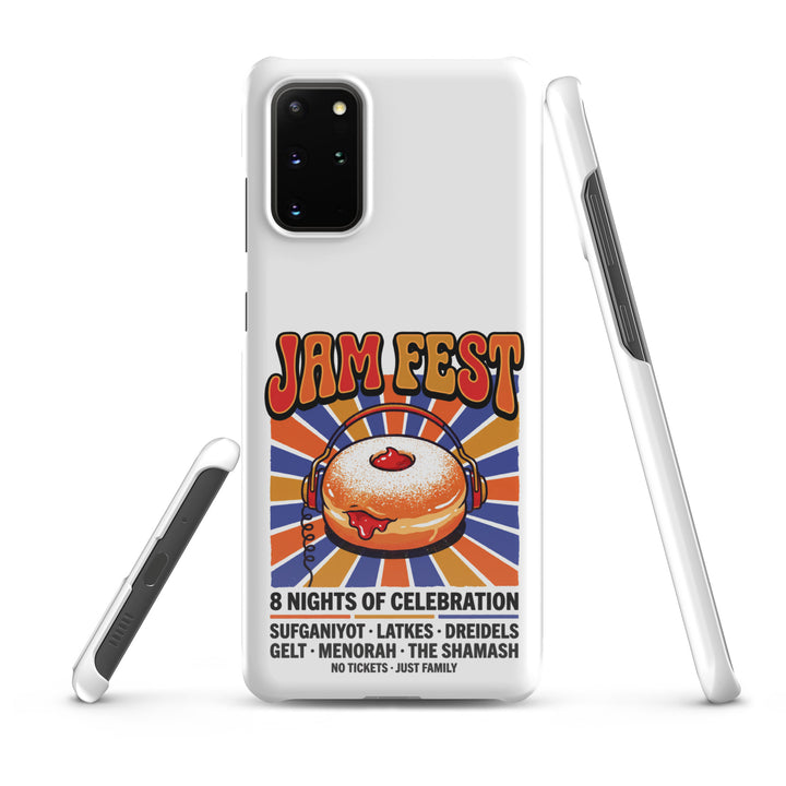 Jam Fest 8 Nights Jewish pride snap phone case for Samsung Galaxy S20 Plus, glossy finish - front view
