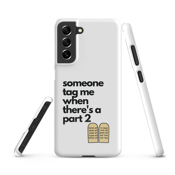 Someone Tag Me Jewish pride snap case for samsung® in Glossy - lifestyle shot
