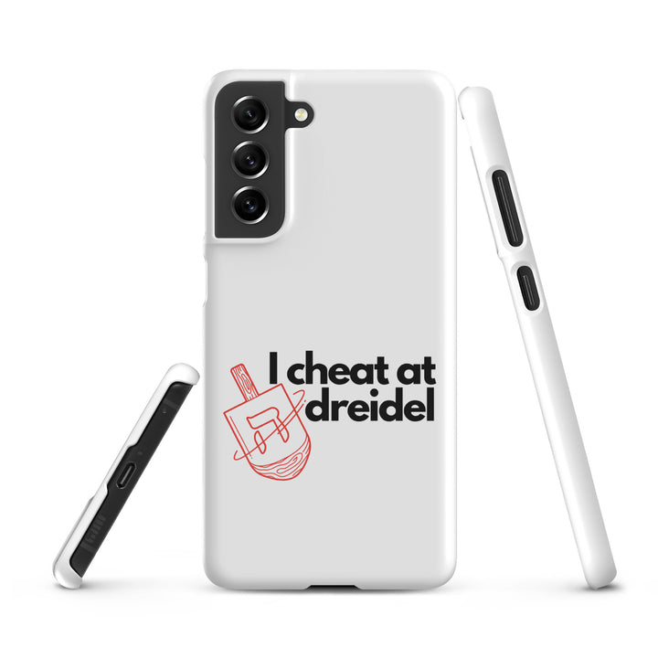 I Cheat At Dreidel Jewish pride snap case for samsung® in Glossy - lifestyle shot