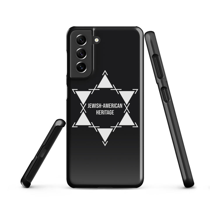 Jewish American Heritage Jewish pride snap case for samsung® in Glossy - folded view