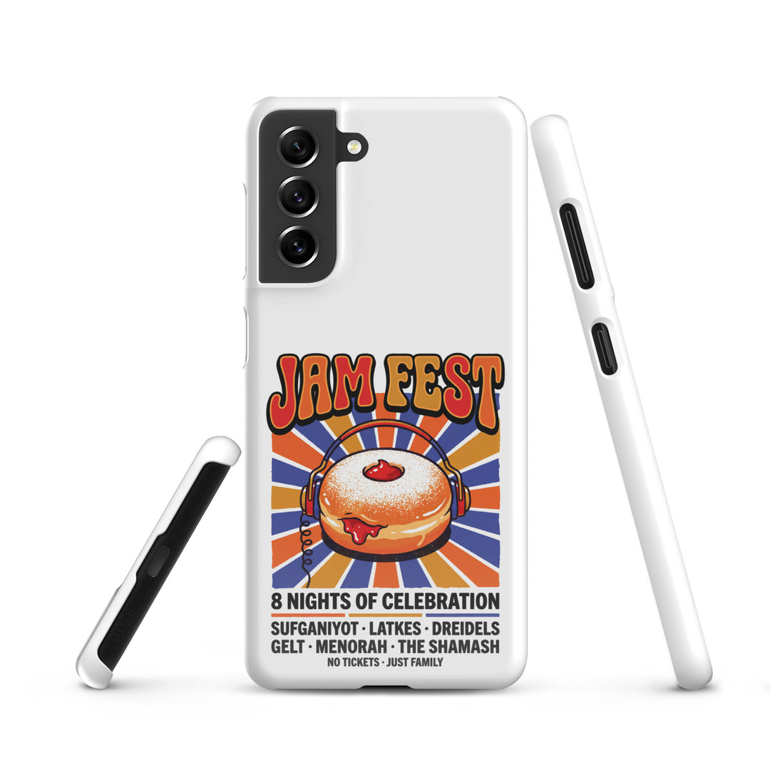 Jam Fest 8 Nights Jewish pride snap phone case for Samsung Galaxy S21, glossy finish - front view