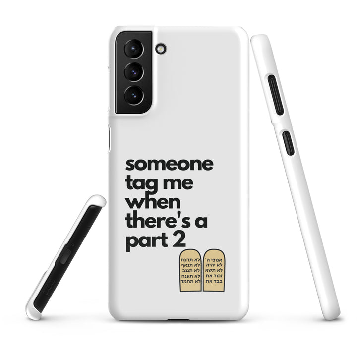 Someone Tag Me Jewish pride snap case for samsung® in Glossy - back view