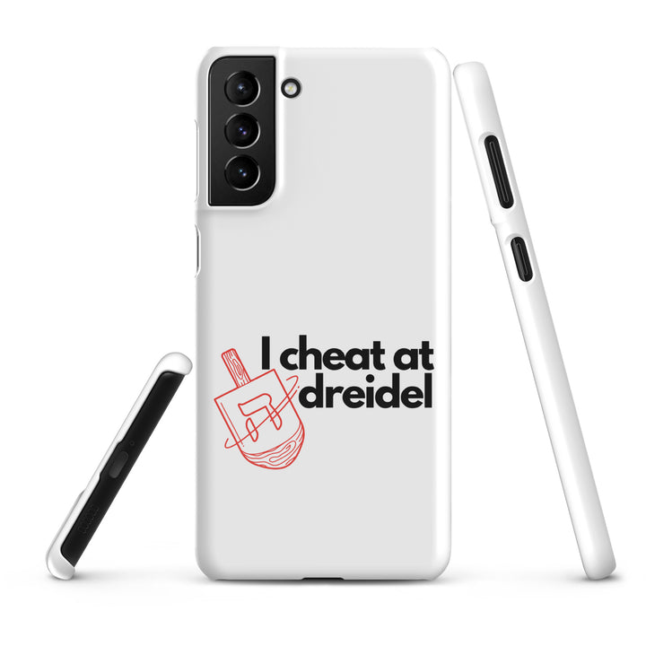 I Cheat At Dreidel Jewish pride snap case for samsung® in Glossy - back view