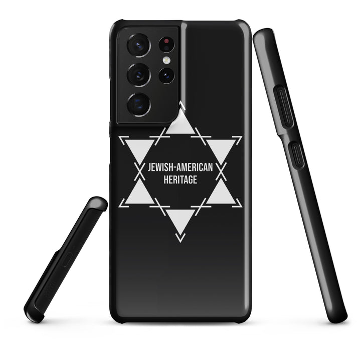 Jewish American Heritage Jewish pride snap case for samsung® in Glossy - close-up