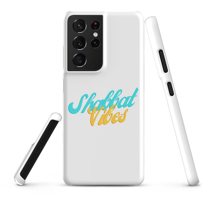 Shabbat Vibes Jewish pride snap phone case for Samsung Galaxy S21 Ultra, glossy finish - front view